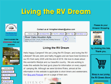 Tablet Screenshot of livingthervdream.com